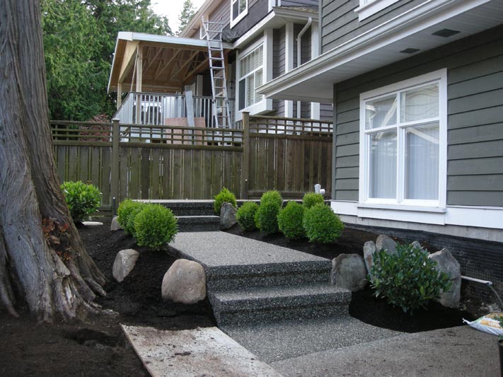 Concrete Walkway, Surrey, BC, Exposed Aggregate Sidewalk Concrete Walkway, Surrey, BC, Exposed Aggregate Sidewalk