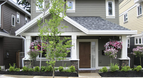 Front Yard Home Makeover - After Lanscaping Transformation Pic 1
