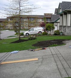 South Surrey home before Fabulous Flower Beds - pic 2